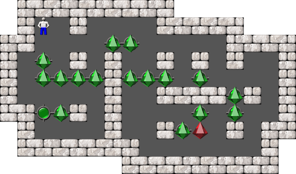 Sokoban Compact Catalysts level 48